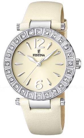 Béžové hodinky Festina 