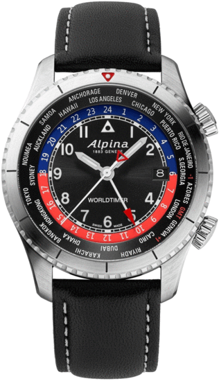 ALPINA Startimer Pilot Quartz Worldtimer AL-255BRB4S26