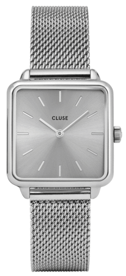 CLUSE LA GARÇONNE MESH FULL SILVER CL60012