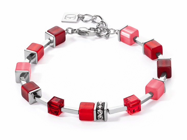 Coeur de Lion GeoCUBE® Iconic Pure Bracelet Red 2700/30-0300