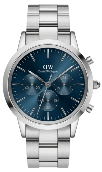 DANIEL WELLINGTON ICONIC CHRONOGRAPH LINK ARCTIC S DW00100644