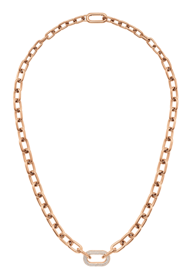 Daniel Wellington Crystal Link Necklace Rose Gold DW00400571