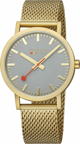 MONDAINE Classic Golden stainless steel 40 mm A660.30360.80SBM