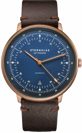 STERNGLAS Hamburg Automatik Darkblue Bronze S02-HH27-VI17