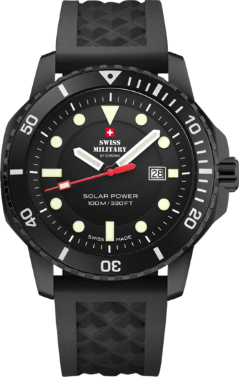 SWISS MILITARY BY CHRONO Swiss Solar Sports Watch Black SMS34102.03