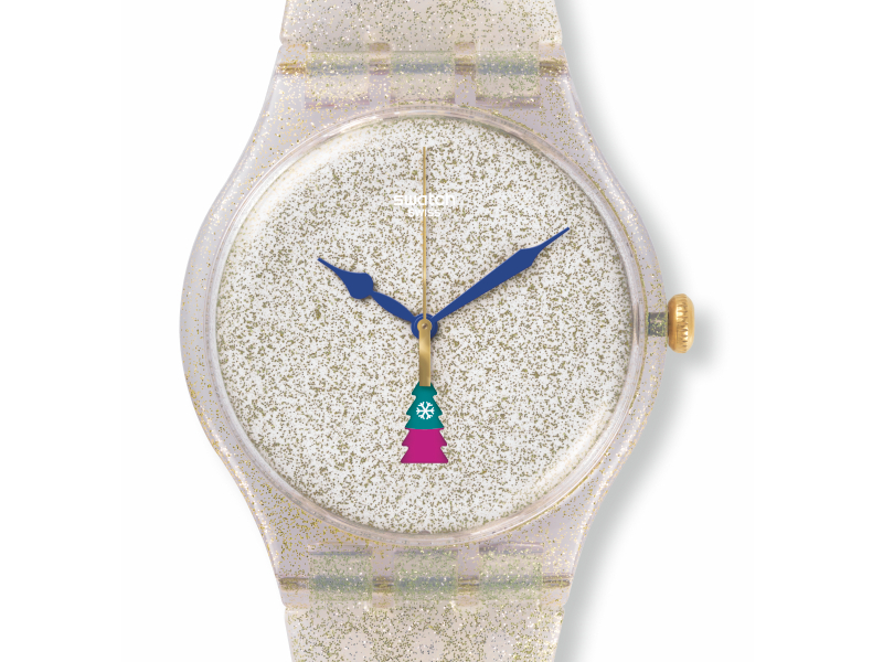 Swatch Holiday Twist SUOZ70S, detail ciferníka